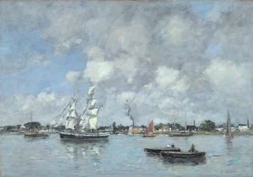 Bordeaux, Boote auf der Garonne, 1876